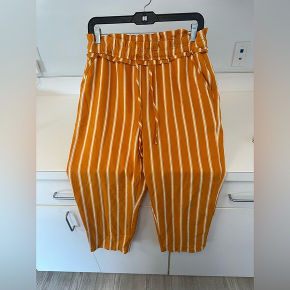 5 for $25- Orange and White Striped Pants made by Ci Sono - Picture 3 of 16